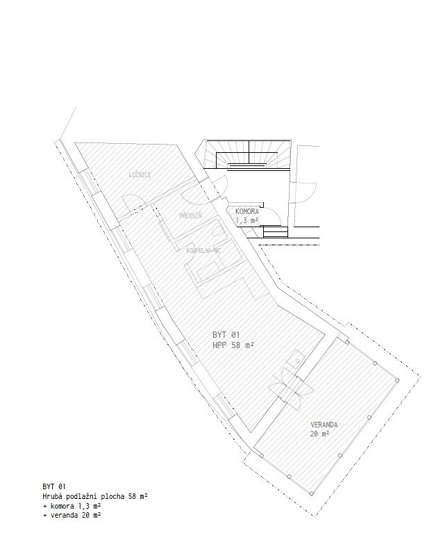 Pronájem bytu 2+kk - Lomnice, Brno-venkov