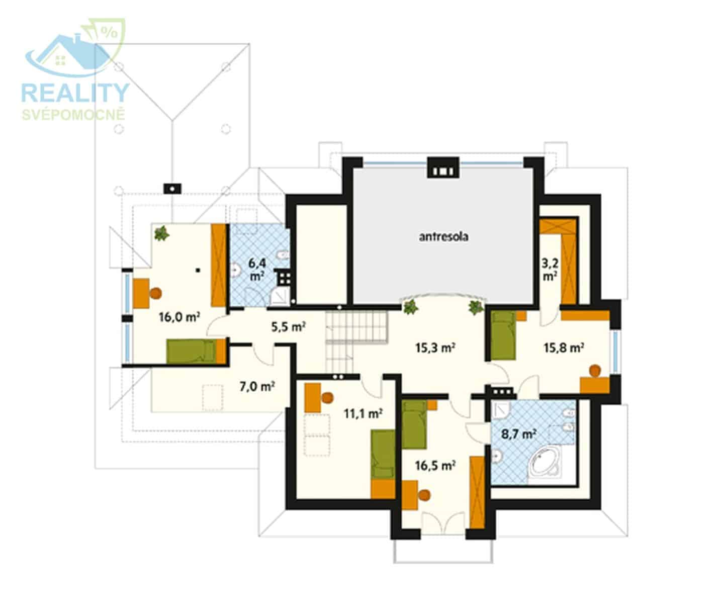 Pronájem domu 4+kk - Žižkova, Pardubice